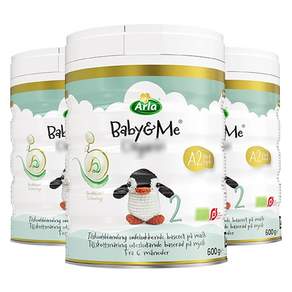 Arla 키즈 앤 미 A2 분유 2단계, 600g, 3개