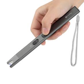 ProTap KC인증 USB 충전식 플라즈마 라이터 캠핑 주방 용품, 블랙, 1개