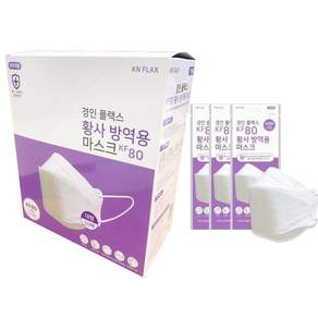 경인플랙스 KF80 마스크 대형 화이트 국내생산 (1박스 50매), 50개입, 1개