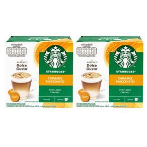 스타벅스 캐러멜 마키아토 네스카페 돌체구스토 커피캡슐 15.8g x 6p + 밀크캡슐 5.5g x 6p, 2개