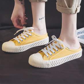 캔버스 D8037 운동화 캐주얼 스니커즈 4컬러 뮬