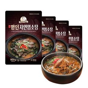 [이가네식품]이재수명인의 자연 염소탕 1-2인분, 4개, 800g