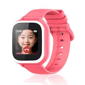 키즈폰 우들 스마트 키즈워치폰 통화 실시간위치추적 가능, GPS+Cellular, 4cm, 핑크