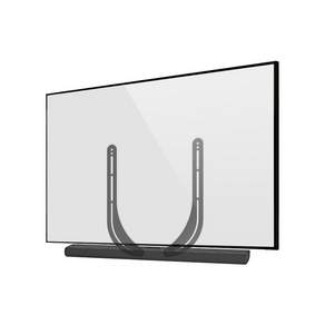 틱툭탁 무타공 사운드바 거치대 (LG 삼성 TV 베사홀 호환 벽걸이 티비 브라켓) TC-01, 블랙, 1개