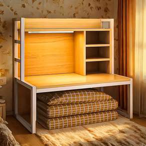 원룸 기숙사 전용 철제 좌식공부책상, 앵두나무