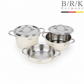 BRK냄비세트 독일 명품 냄비 인덕션 스테인리스 스텐 냄비 3종, 밀크, 1세트, 20cm(3종)