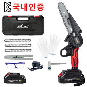 우스틴스 독일미니 과학기술 체인톱 충전톱 마끼다배터리호환-풀세트, 본품 + 배터리 1개, 1세트