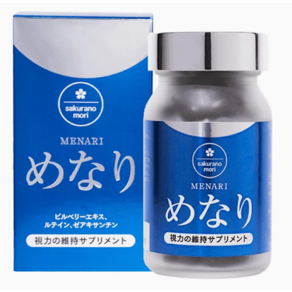 Sakuranomori 메나리 빌베리엑기스 루테인 지아잔틴, 1개, 60정