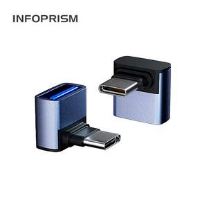 INFOPRISM / USB 3.1 C타입 A타입 각도 변환 젠더 90도 180도 L형 U형 ㄱ형 IA-922, 2개