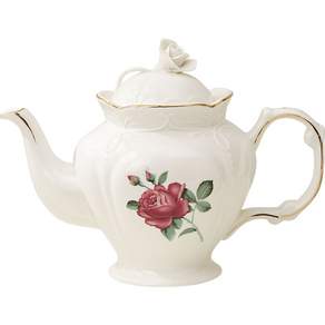 Le Pei 심플 앤 러블리 로즈 커피 포트, 화이트, 1050ml