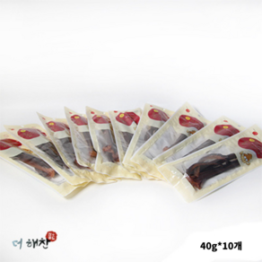쥐포/마른안주류 [더해찬] 맛오징어롱다리 40gx10봉 장족, 10개, 40gx
