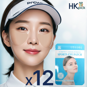 HKpick 5시간쿨링 여성 골프 자외선차단 패치 4회분, 3개, 40g