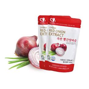 옥반식품 빨간양파즙 자색양파즙, 100ml, 60팩