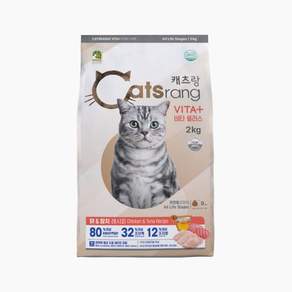 뉴캐츠랑 비타플러스 전연령 2kg 고양이단백질사료 (닭고기와참치), 1개