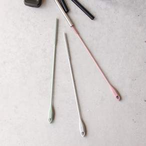 (국산) 파스텔 실리콘 빨대솔- 3color, 다크그린, 1개