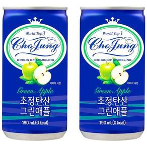 초정탄산 그린애플, 190ml, 30개