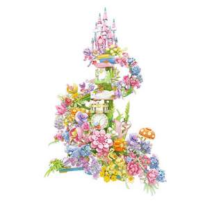 셈보블럭 덕 드림 플라워 캐슬 블록, 1개