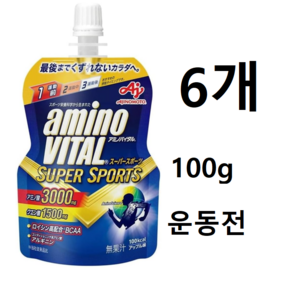 아미노바이탈 슈퍼스포츠 3000mg 사과맛, 100g, 6개