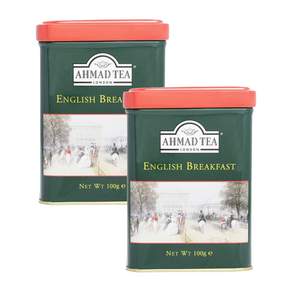 아마드티 잉글리쉬 브렉퍼스트 홍차 캔, 100g, 1개입, 2개