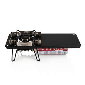 모드반트 IGT캠핑테이블 하프 버너 소토 플레이트 340 310 레귤레이터 스토브 전용, 1개, 블랙