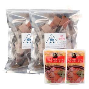 새우몰 푸짐한 동태탕 2.4kg(1.2kg x 2) 8-10인분 동태 알 곤 소스 구성 야채만 준비하세요, 1.2kg, 2개
