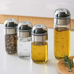 키텐실 블랙엣지 프리미엄 커브드 내열유리 오일병(라운드 베이직 스티커 포함), 3개, 250ml
