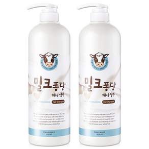 과일나라 밀크밀크 우유 헤어샴푸 1000ml X2개, 2개, 1L