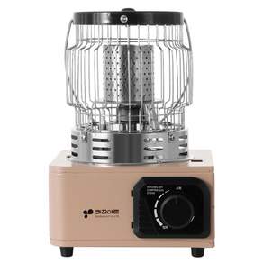 국내생산 인더스 키친아트 캠핑 부탄 가스난로 가방 포함 야외용 휴대용 낚시난로 미니히터 이동식 상부안전망, KG-CH1000(사하라탄)