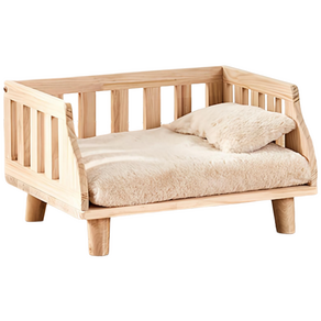 뉴비펫 반려견 원목 강아지 침대 애견 가구 방석 54 x 39cm, 1개