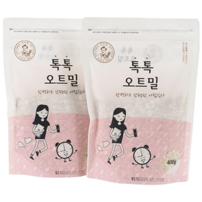 톡톡 오트밀 400g 2개 (국산 귀리)