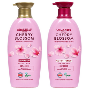 오가니스트 체리블라썸 샴푸 500ml + 컨디셔너 500ml, 1개