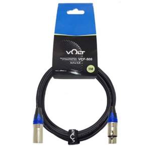 VOLT 마이크 케이블 VCF-500 XLR 양캐논 5M 보컬 강의용 유선 다이나믹 마이크 연장 음향 선 [정품/빠른배송], 1개