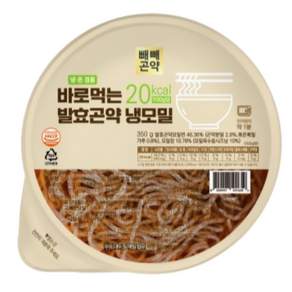 100g당 20kcal 바로먹는 발효곤약 냉모밀, 8개, 350g