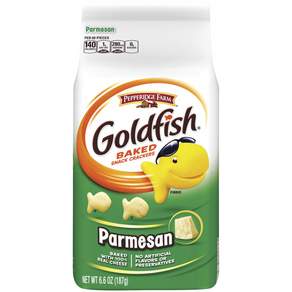 페퍼리지팜 골드피시 베이크드 스낵 크래커, 파마산(Parmesan), 1개, 187g