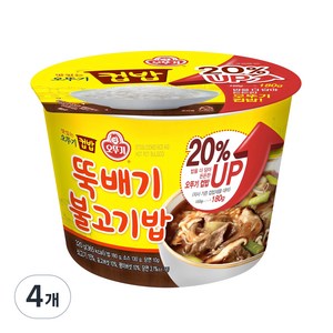 오뚜기 컵밥 뚝배기 불고기밥, 320g, 4개