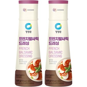 청정원 프렌치 발사믹 드레싱, 325g, 2개