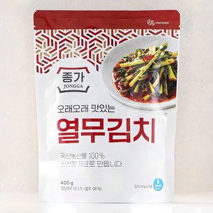 종가 열무김치, 400g, 1개