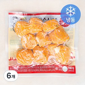 곰곰 닭가슴살볼 치즈불닭, 100g, 6개