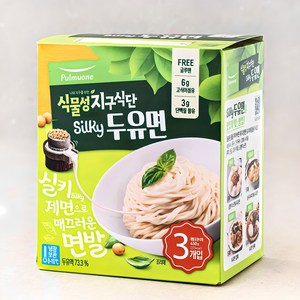 풀무원 식물성 지구식단 실키 두유면, 150g, 3개