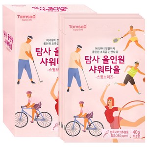 탐사 올인원 샤워타올, 스윗브리즈, 1개입, 5개