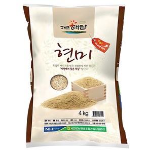 서천군농협 자연해답 현미, 4kg, 1개