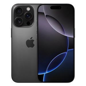 Apple 정품 아이폰 16 Pro 자급제, 블랙 티타늄, 1TB