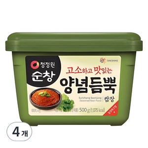 청정원순창 양념듬뿍 쌈장, 500g, 4개