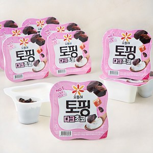 요플레 토핑 다크초코, 125g, 12개