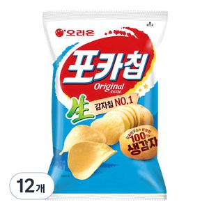 오리온 포카칩 오리지널, 66g, 12개