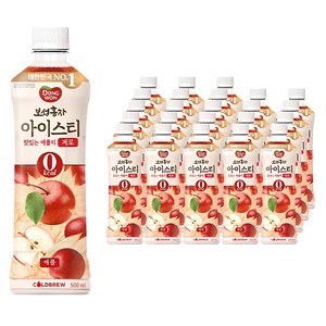 동원보성홍차 아이스티 애플 제로, 500ml, 24개