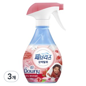 페브리즈 섬유탈취제 다우니 에이프릴향 본품, 370ml, 3개