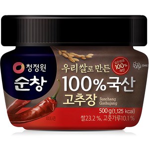 청정원순창 우리쌀로 만든 국산 고추장, 500g, 1개