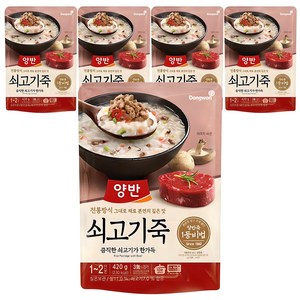 양반 쇠고기죽, 420g, 5개