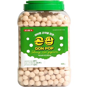 배부른 곤약쌀 팝콘, 420g, 1개